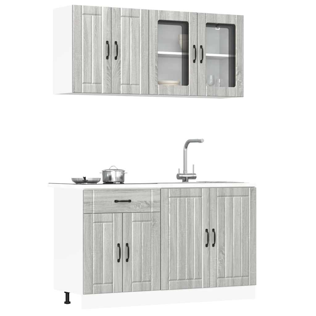 4 Piece Kitchen Cabinet Set Lucca Engineered Wood