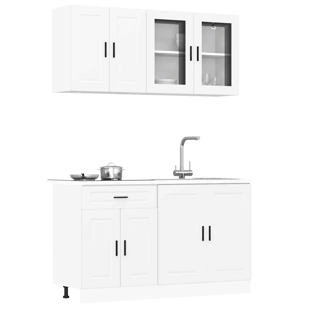 4 Piece Kitchen Cabinet Set Porto Engineered Wood