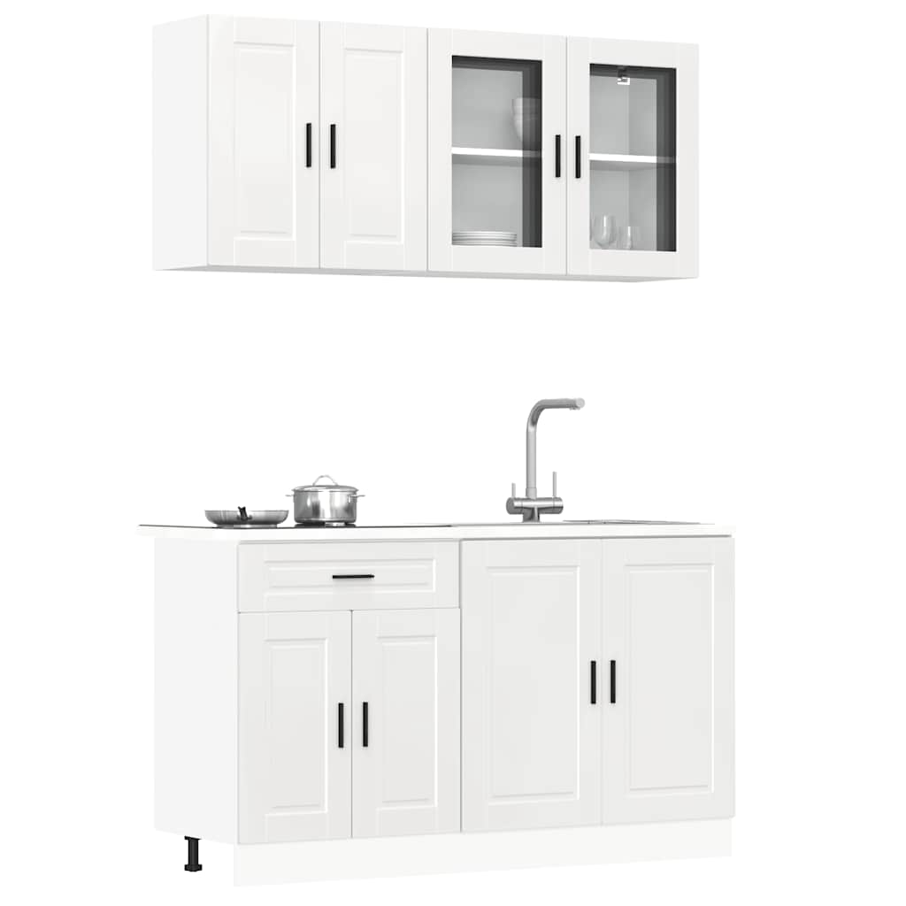 4 Piece Kitchen Cabinet Set Porto Engineered Wood