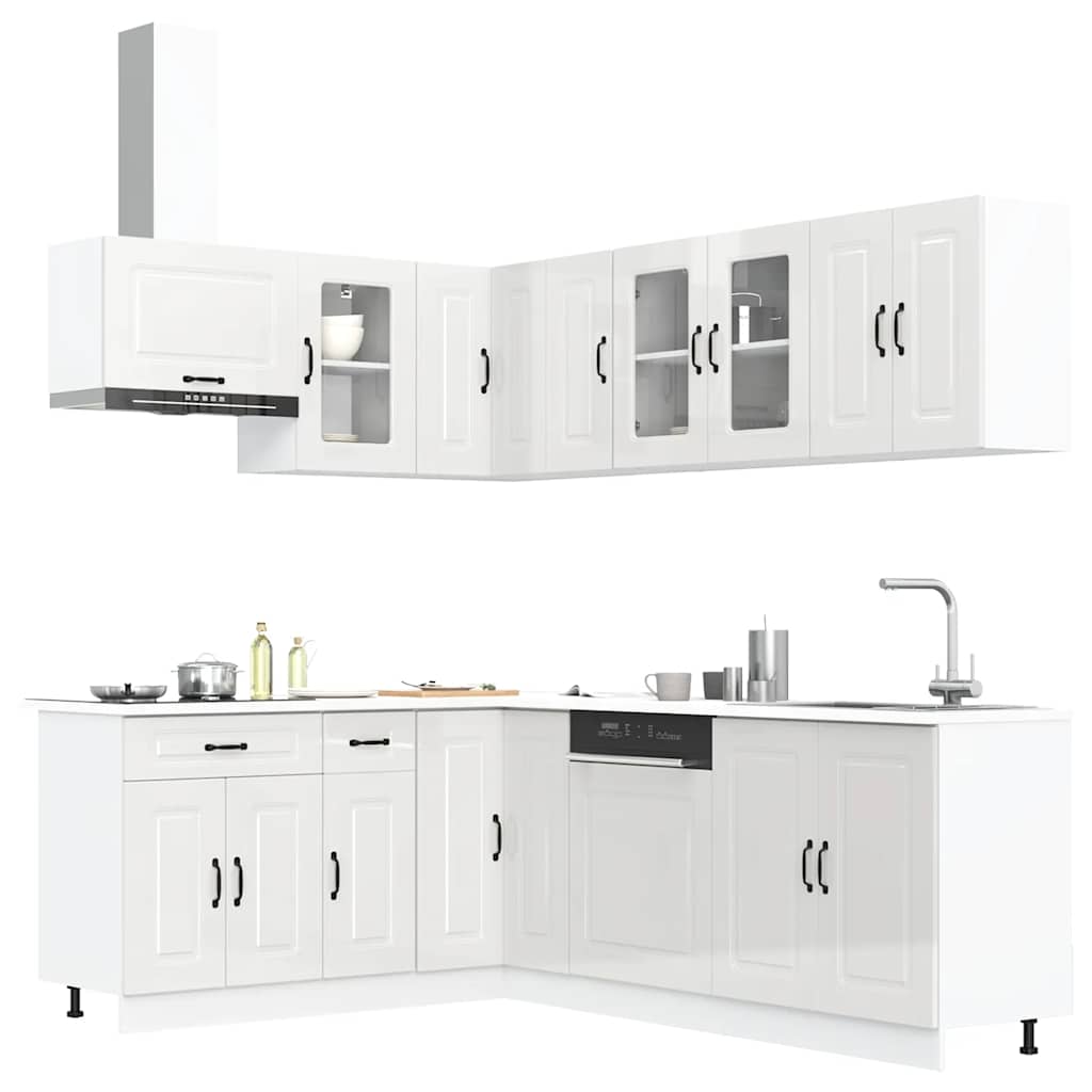 11 Piece Kitchen Cabinet Set Kalmar Engineered Wood