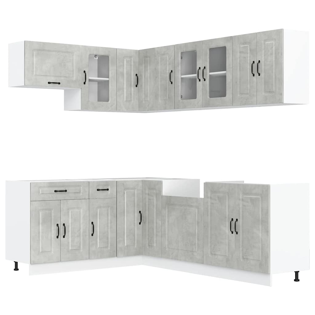 11 Piece Kitchen Cabinet Set Kalmar Engineered Wood