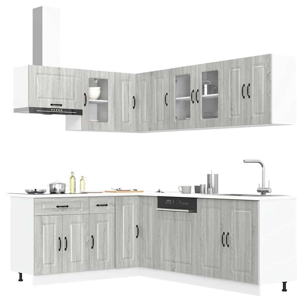 11 Piece Kitchen Cabinet Set Kalmar Engineered Wood