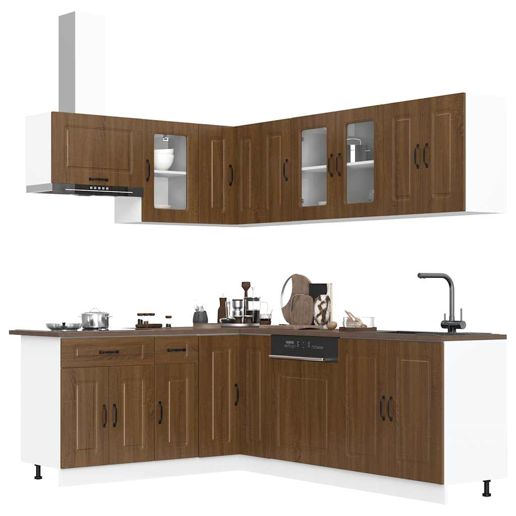 11 Piece Kitchen Cabinet Set Kalmar Engineered Wood