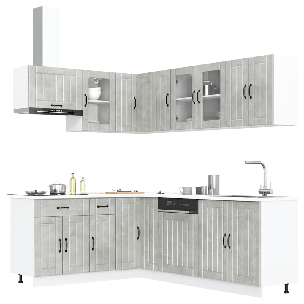 11 Piece Kitchen Cabinet Set Lucca Engineered Wood