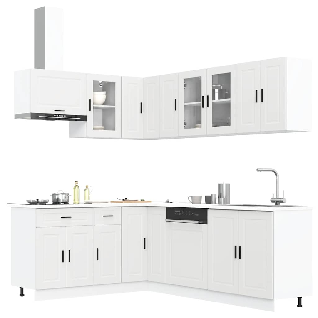 11 Piece Kitchen Cabinet Set Porto Engineered Wood
