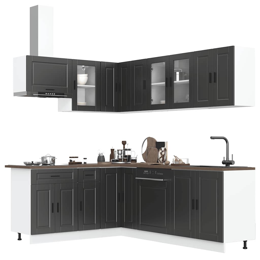 11 Piece Kitchen Cabinet Set Porto Engineered Wood