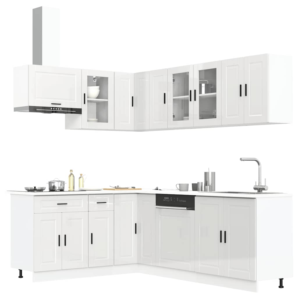 11 Piece Kitchen Cabinet Set Porto Engineered Wood