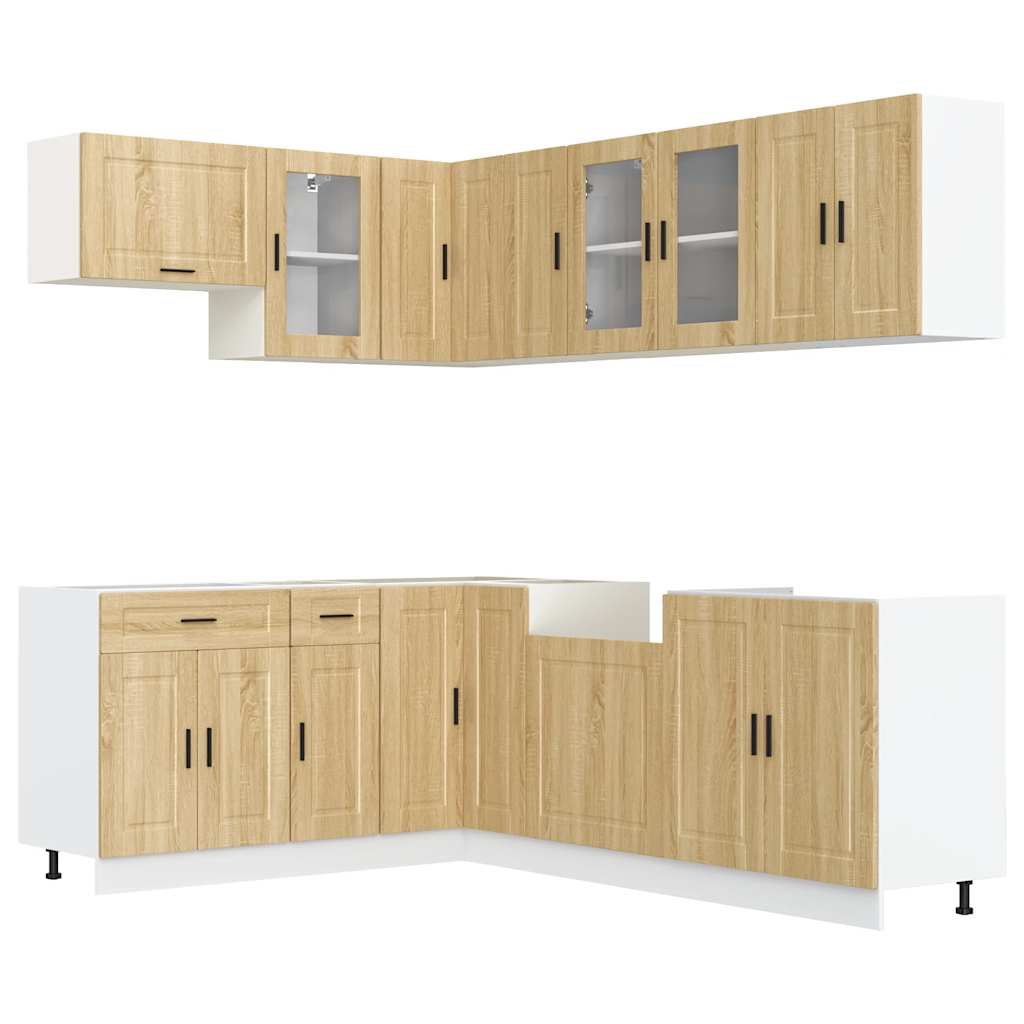 11 Piece Kitchen Cabinet Set Porto Engineered Wood