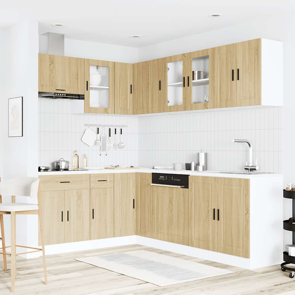 11 Piece Kitchen Cabinet Set Porto Engineered Wood