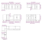 11 Piece Kitchen Cabinet Set Porto Engineered Wood