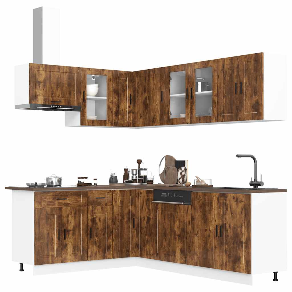 11 Piece Kitchen Cabinet Set Porto Engineered Wood