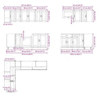 11 Piece Kitchen Cabinet Set Porto Grey Sonoma Engineered Wood