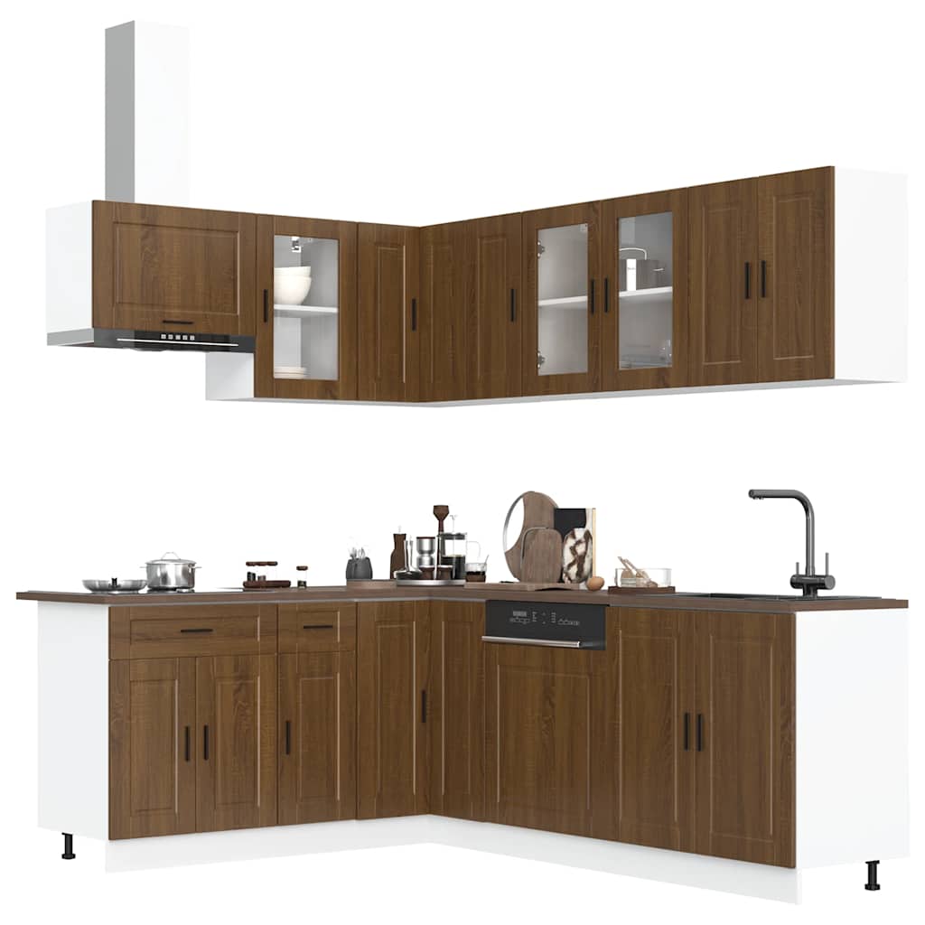 11 Piece Kitchen Cabinet Set Porto Engineered Wood