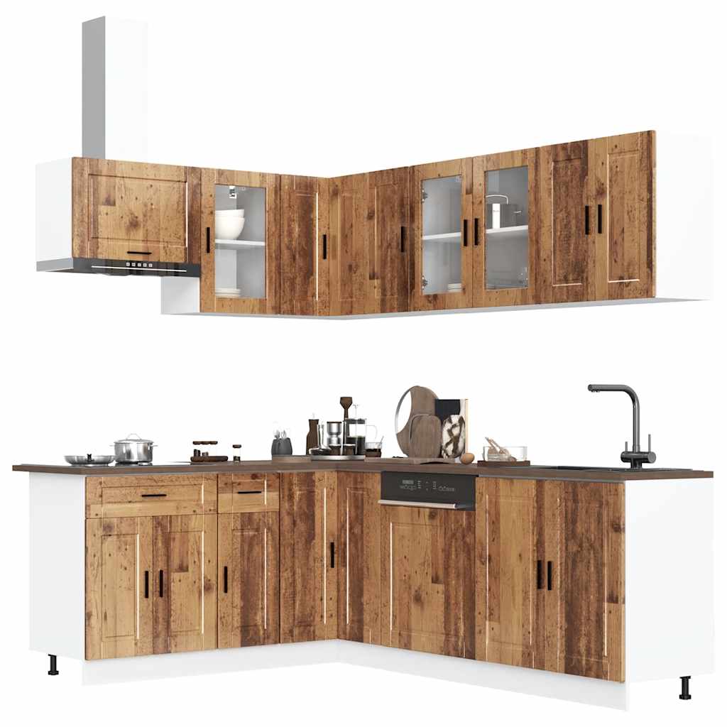 11 Piece Kitchen Cabinet Set Porto Engineered Wood