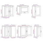 11 Piece Kitchen Cabinet Set Porto Artisan Oak Engineered Wood