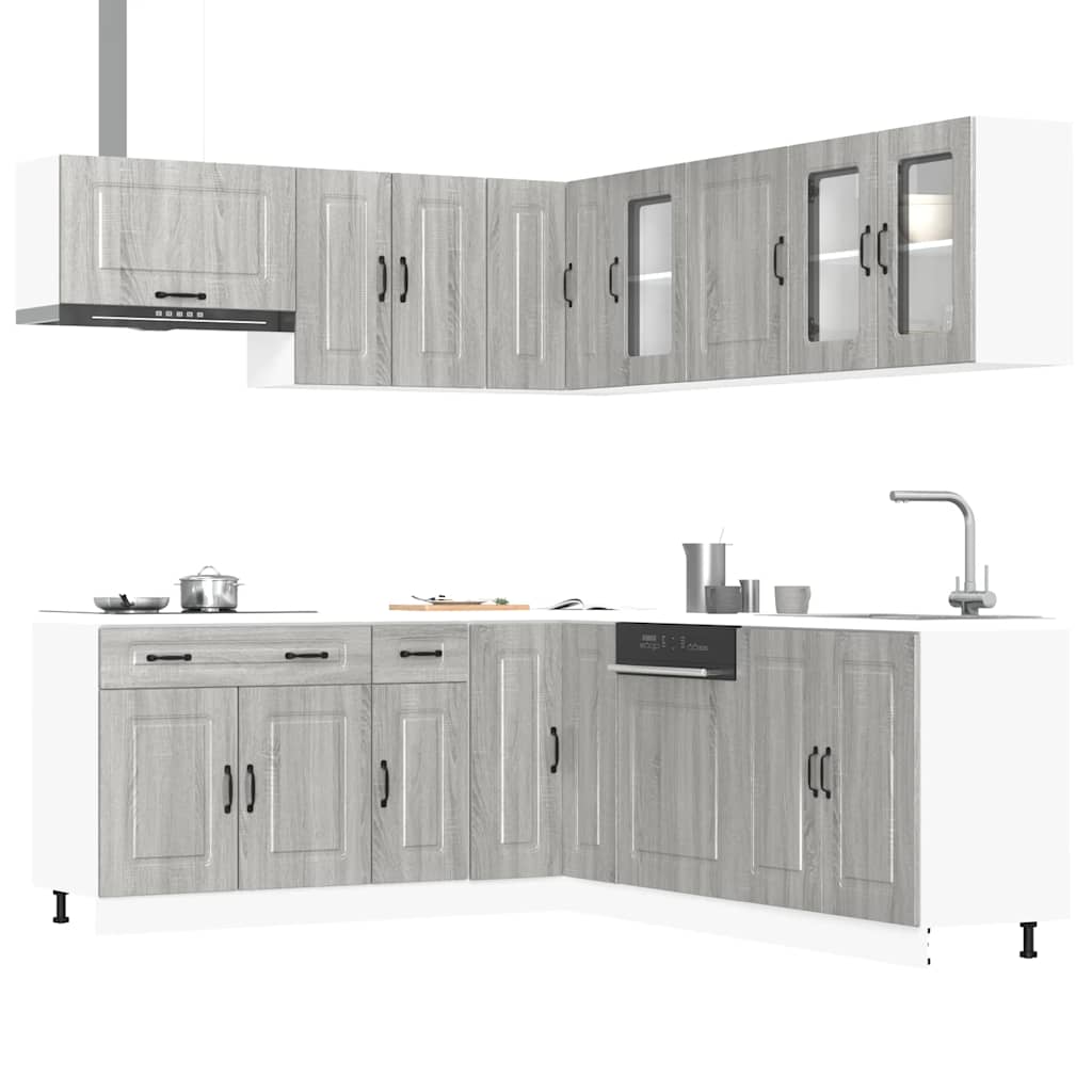 11 Piece Kitchen Cabinet Set Kalmar Engineered Wood