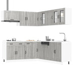 11 Piece Kitchen Cabinet Set Kalmar Engineered Wood