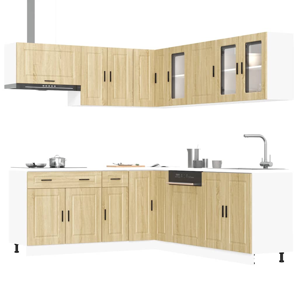 11 Piece Kitchen Cabinet Set Porto Engineered Wood
