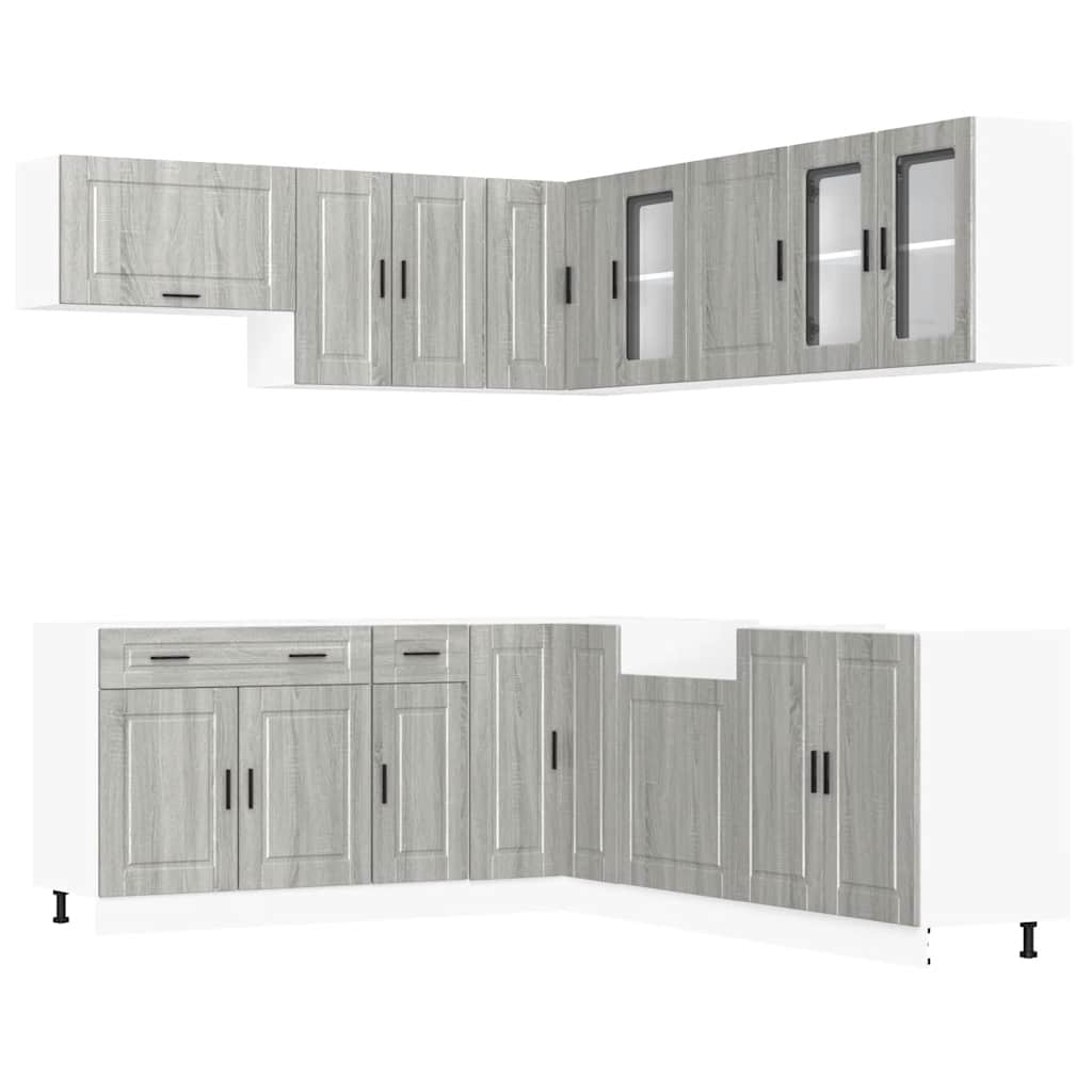 11 Piece Kitchen Cabinet Set Porto Engineered Wood