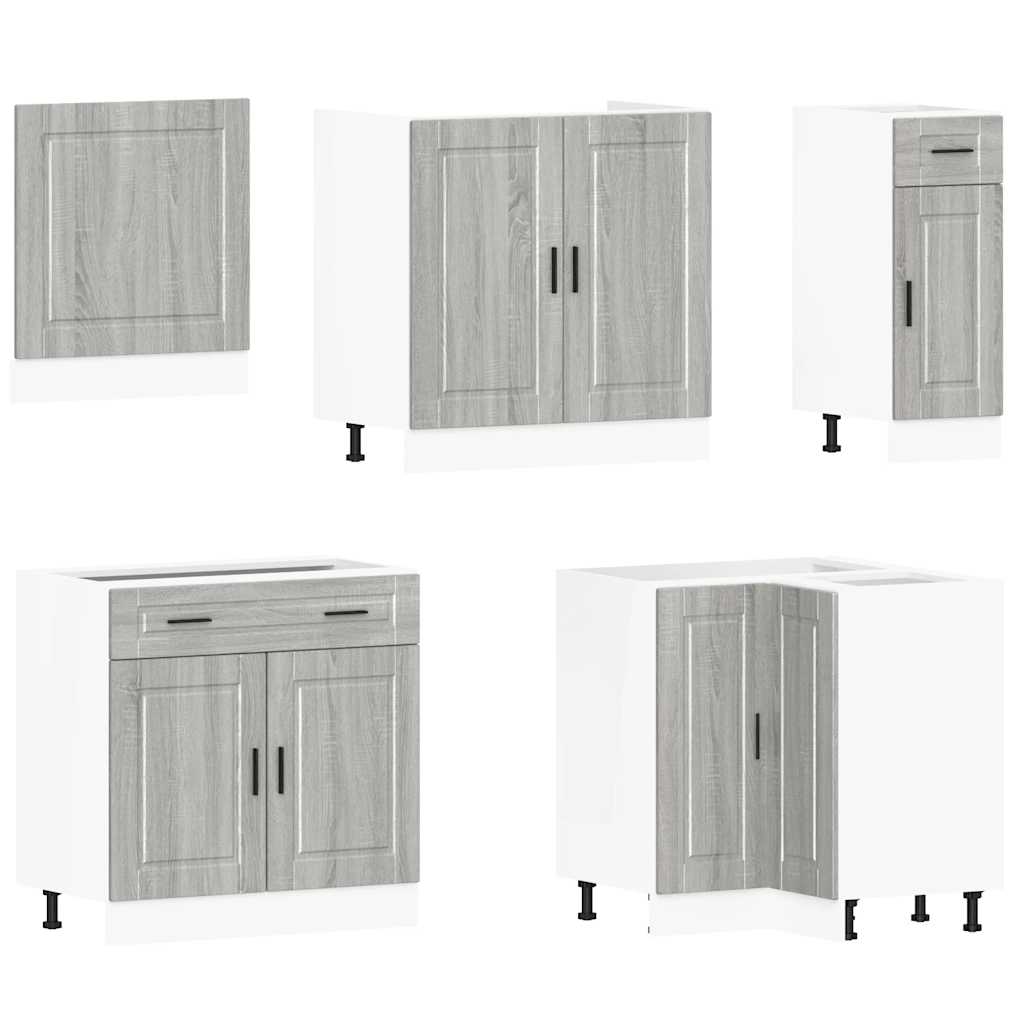 11 Piece Kitchen Cabinet Set Porto Engineered Wood