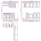 11 Piece Kitchen Cabinet Set Porto Engineered Wood