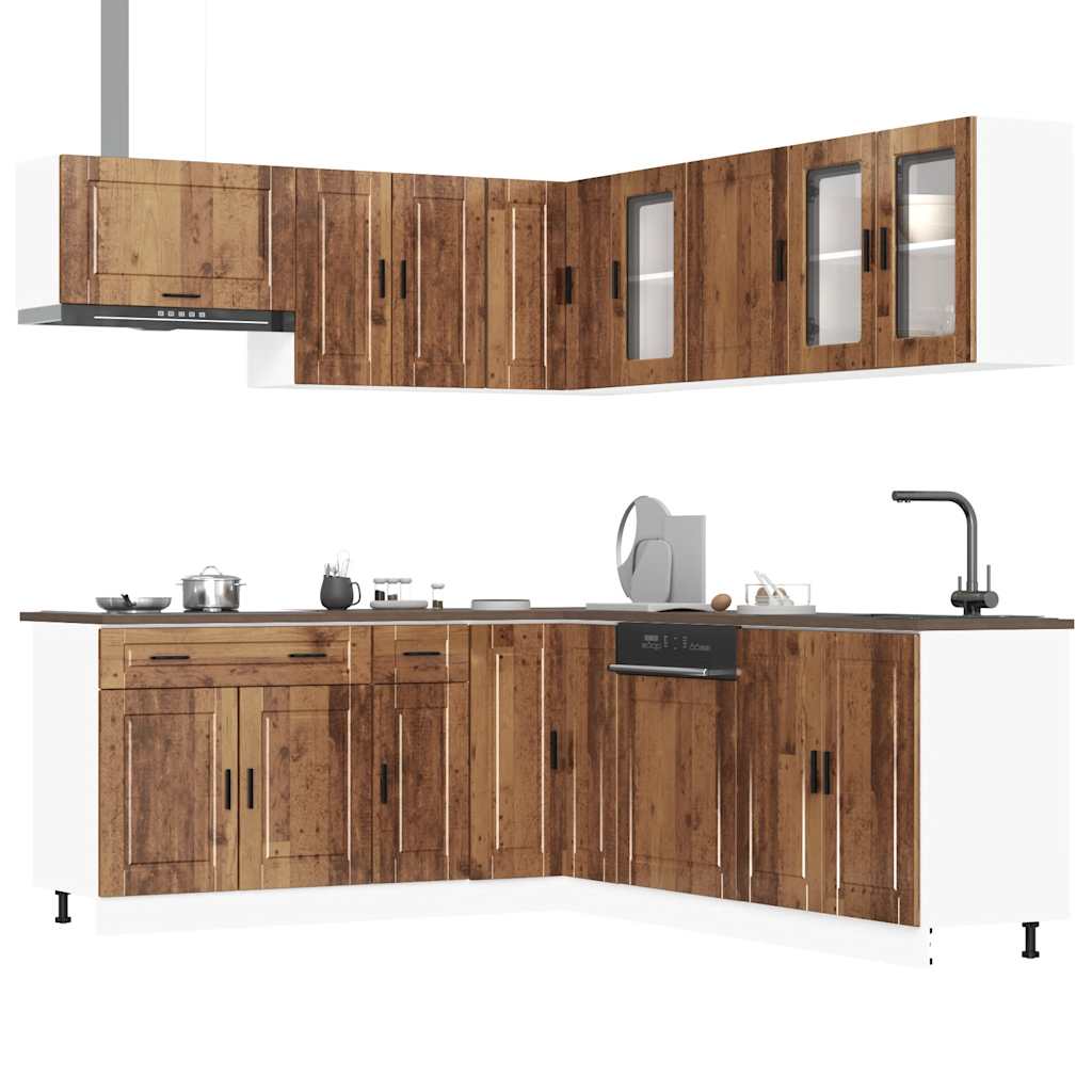 11 Piece Kitchen Cabinet Set Porto Engineered Wood