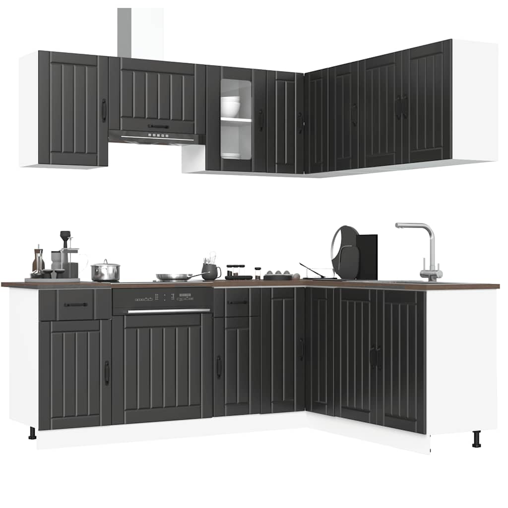 11 Piece Kitchen Cabinet Set Kalmar Engineered Wood