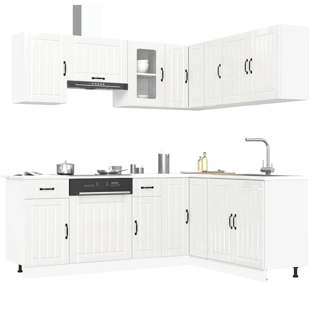 11 Piece Kitchen Cabinet Set Kalmar Engineered Wood
