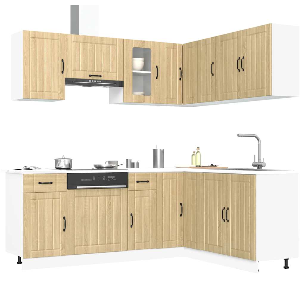 11 Piece Kitchen Cabinet Set Kalmar Engineered Wood