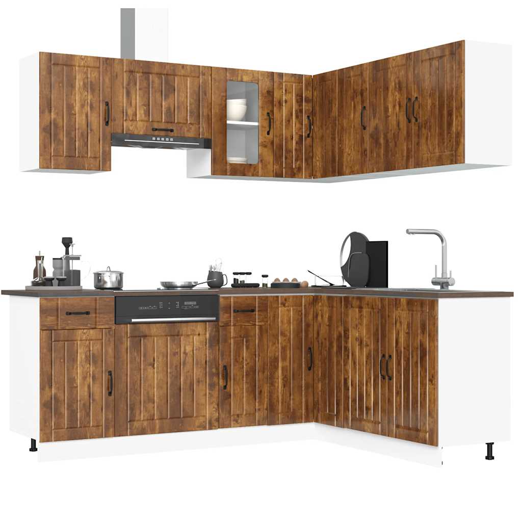 11 Piece Kitchen Cabinet Set Kalmar Engineered Wood