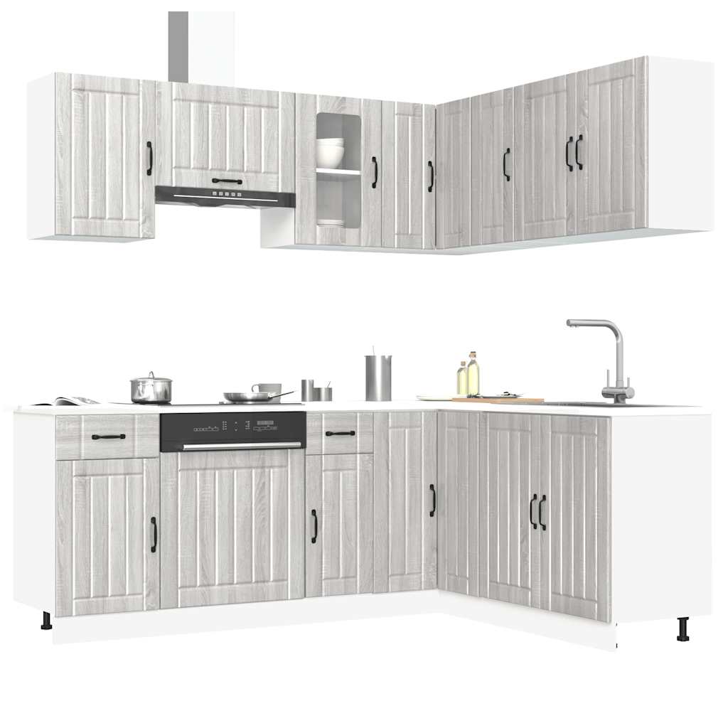 11 Piece Kitchen Cabinet Set Kalmar Engineered Wood