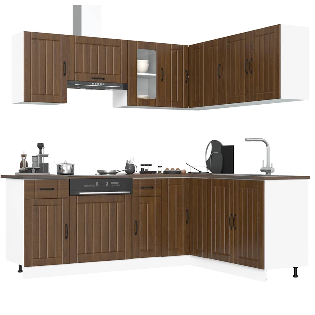 11 Piece Kitchen Cabinet Set Kalmar Engineered Wood