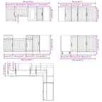 11 Piece Kitchen Cabinet Set Engineered Wood