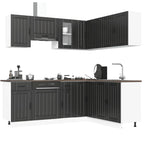 11 Piece Kitchen Cabinet Set Engineered Wood