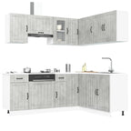 11 Piece Kitchen Cabinet Set Engineered Wood