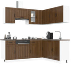11 Piece Kitchen Cabinet Set Engineered Wood