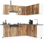 11 Piece Kitchen Cabinet Set Engineered Wood