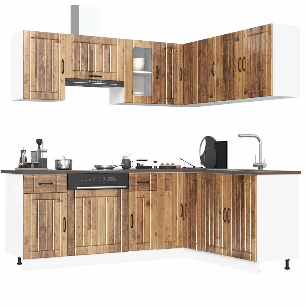 11 Piece Kitchen Cabinet Set Engineered Wood