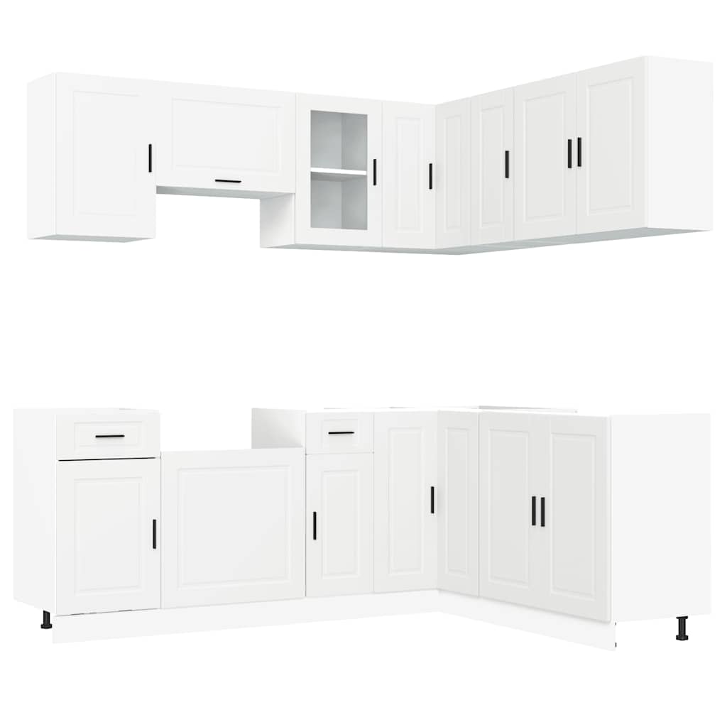 11 Piece Kitchen Cabinet Set Engineered Wood