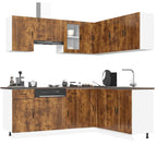 11 Piece Kitchen Cabinet Set Engineered Wood