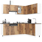 11 Piece Kitchen Cabinet Set Engineered Wood