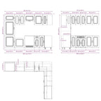 14 Piece Kitchen Cabinet Set Kalmar Old Wood Engineered Wood