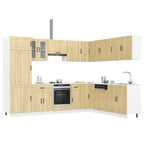 14 Piece Kitchen Cabinet Set Lucca Engineered Wood