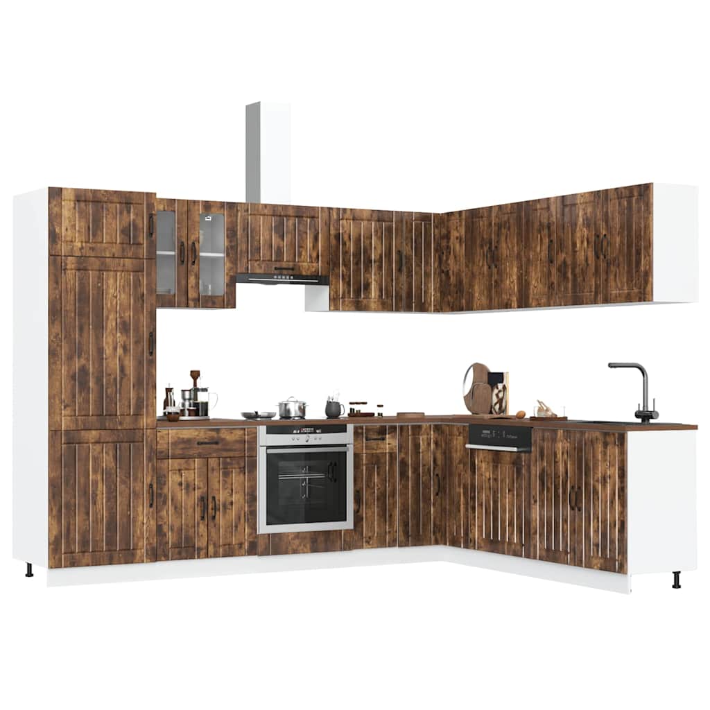 14 Piece Kitchen Cabinet Set Lucca Engineered Wood