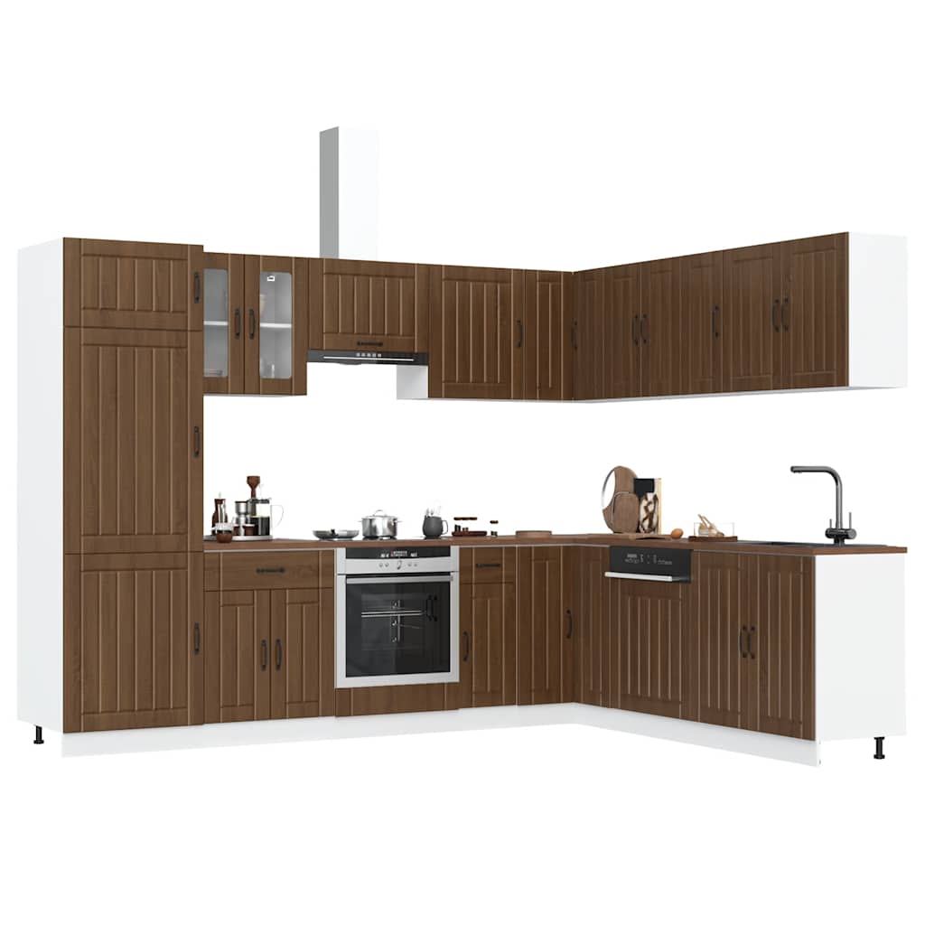 14 Piece Kitchen Cabinet Set Lucca Engineered Wood