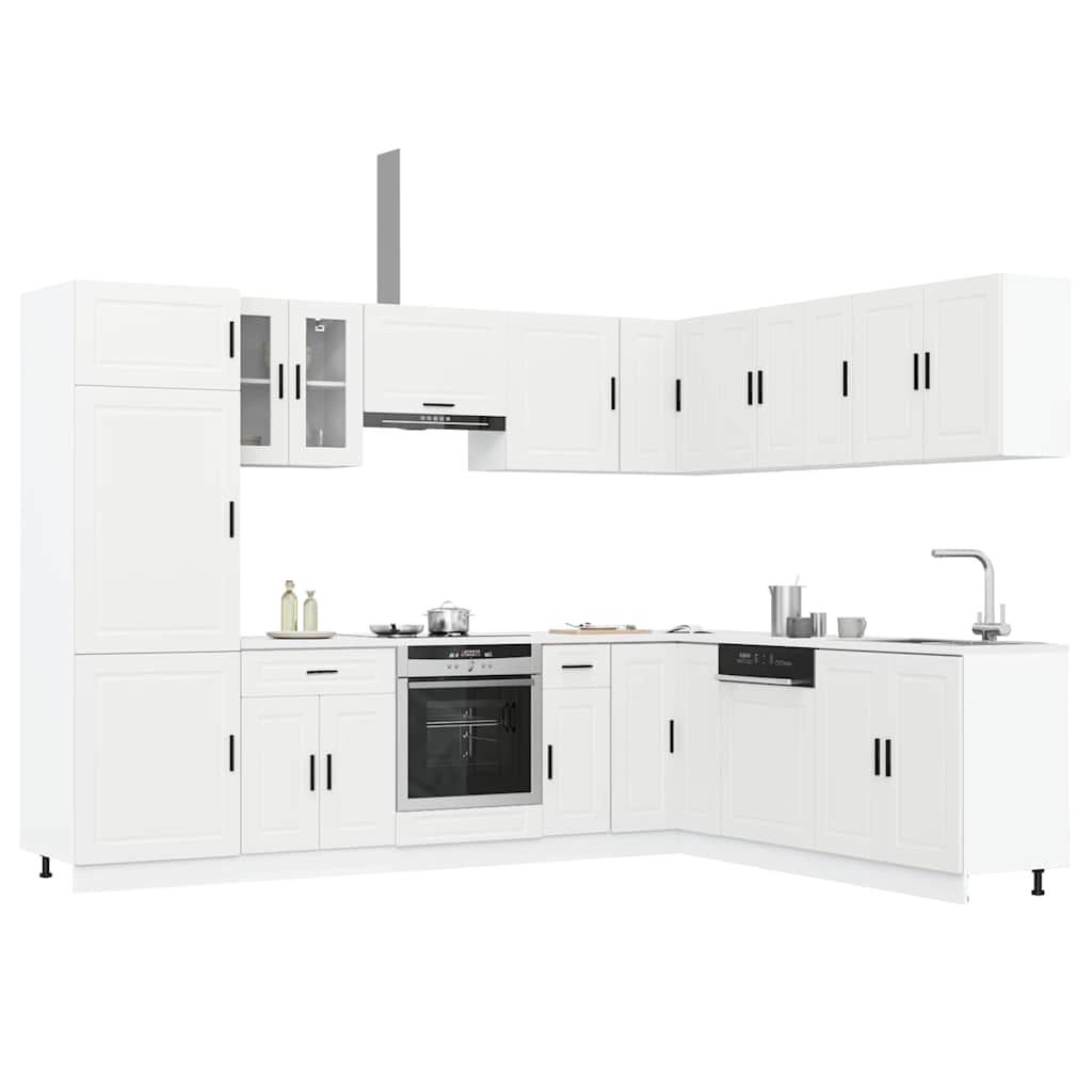 14 Piece Kitchen Cabinet Set Porto Engineered Wood