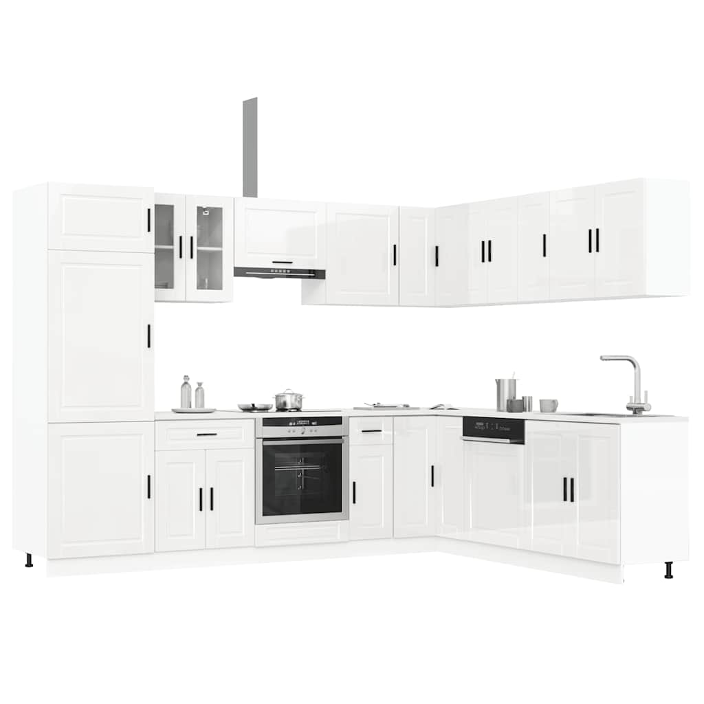 14 Piece Kitchen Cabinet Set Porto Engineered Wood