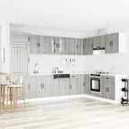 Kitchen Cabinet with Door Lucca Grey Sonoma 80 x 46 x 81.5 cm