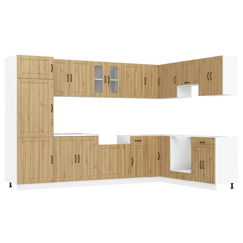 Kitchen Cabinet with Door Lucca Grey Sonoma 80 x 46 x 81.5 cm