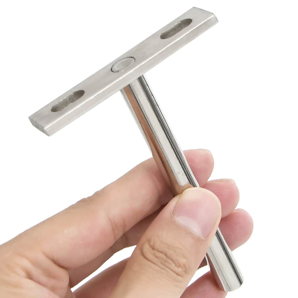 Floating Shelf Brackets 12pcs Invisible Ø10x100 mm Carbon Steel